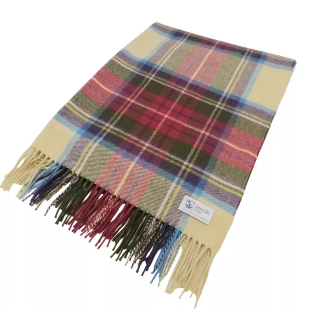 Johnstons Of Elgin Stole Scarf Beige Cashmere